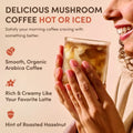RYZE Mushroom Coffee Starter Kit 60 Serving, Mushroom Drink Mix Set