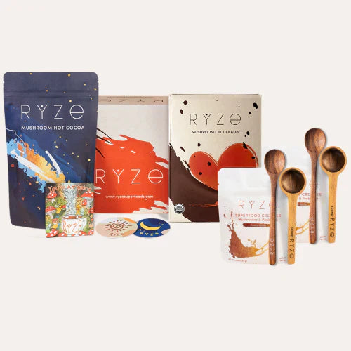 RYZE Chocolate Indulgence Bundle, Mushroom Drink Mix Set