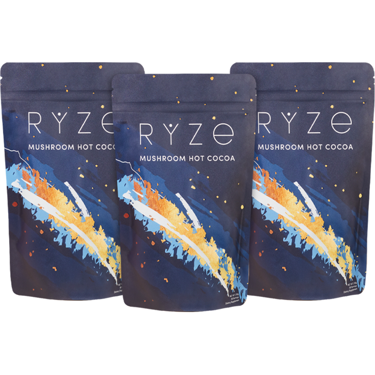 RYZE Mushroom Hot Cocoa - 60 Servings, Drink Mix