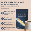 RYZE Mushroom Hot Cocoa - 20 Servings, Drink Mix
