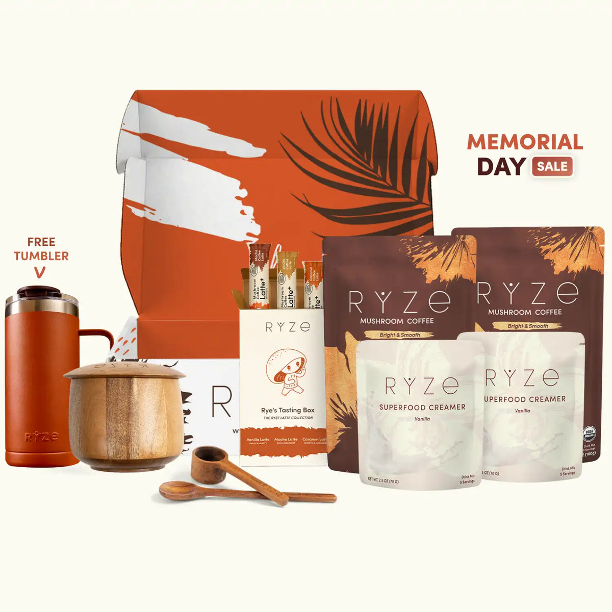 RYZE The Ritual Set - Coffee, Mushroom Drink Mix Set