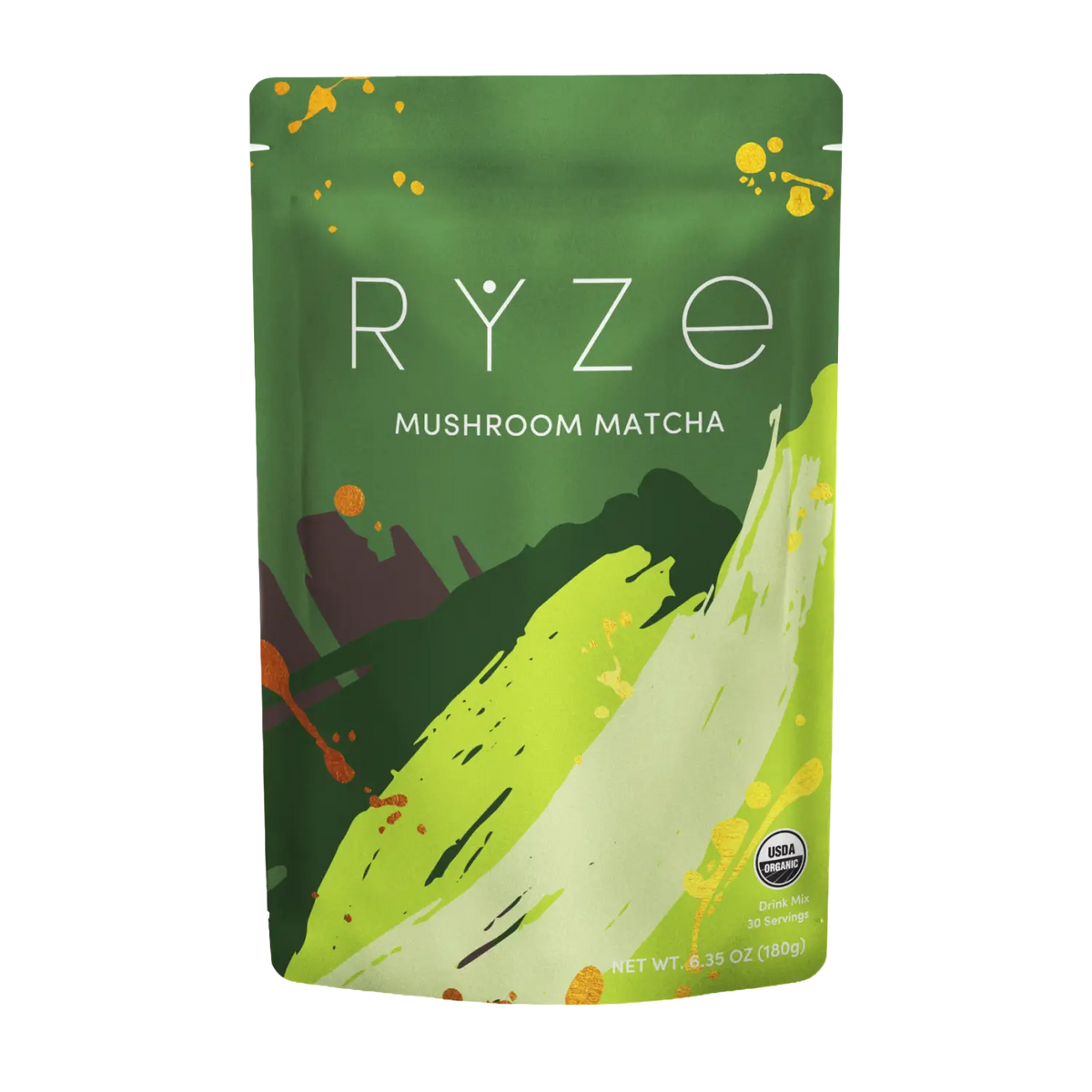 RYZE Mushroom Matcha - 30 Servings, Drink Mix