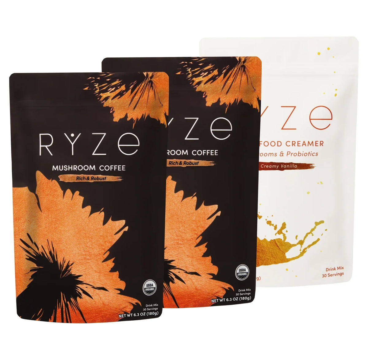 RYZE Ritual Set Dark Roast, Mushroom Drink Mix Set